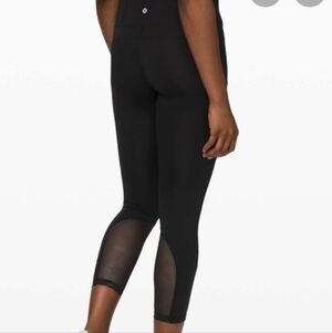 Black Mesh Lululemon Leggings